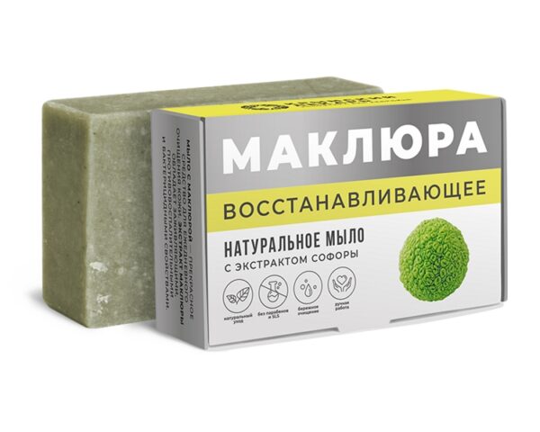 Натуральное мыло с экстрактом софоры «Крымский лекарь • Маклюра» - Восстанавливающее