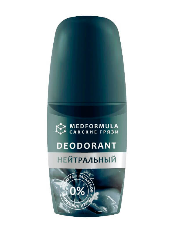 Натуральный дезодорант с вытяжкой из грязи Сакского озера «Med Formula» - Нейтральный