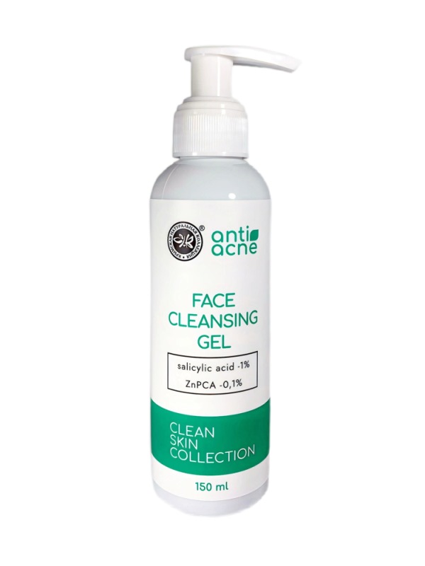 Гель для умывания anti-acne с салициловой кислотой и цинком для жирной и проблемной кожи «Clean skin collection»