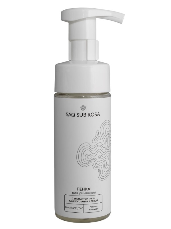 Пенка для умывания с экстрактом Сакской грязи и розой «Saq Sub Rosa» - Чистота и свежесть