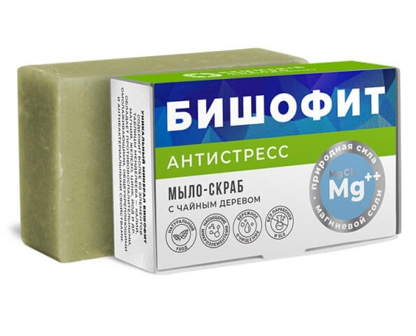 Мыло-скраб с чайным деревом «Крымский лекарь • Бишофит» - Антистресс ...